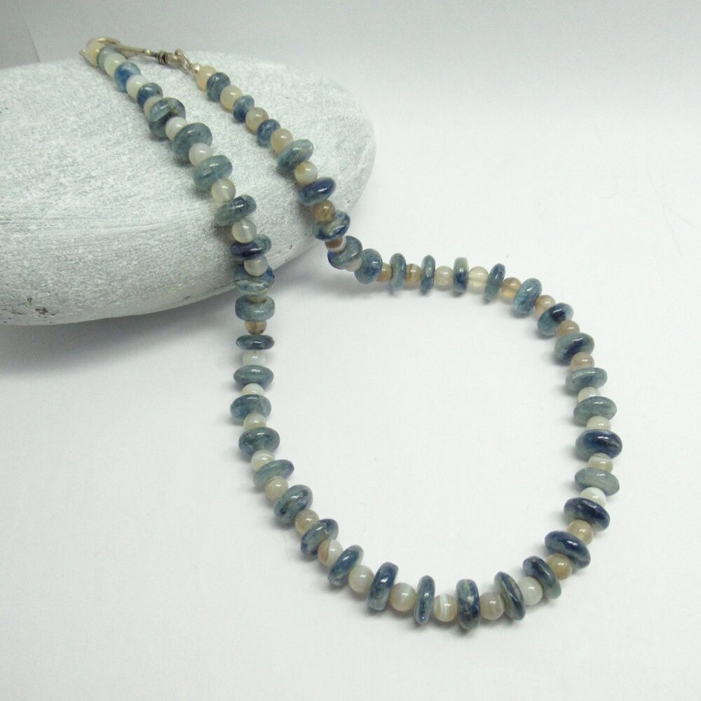 Kyanite and Botswana Agate Necklace